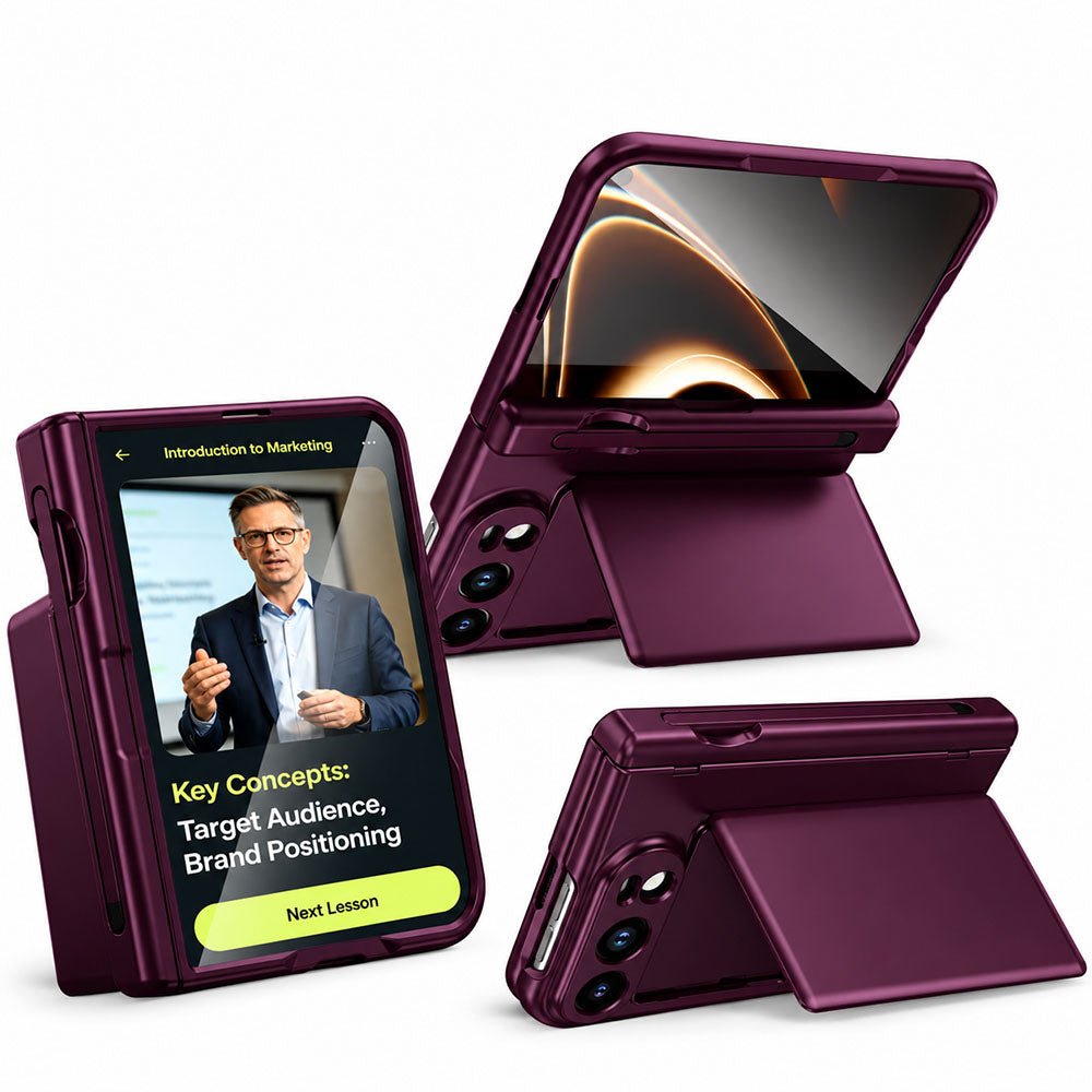 Premium Protective iPhone Duo Case with Card Slot & Kickstand - Moderno Collections