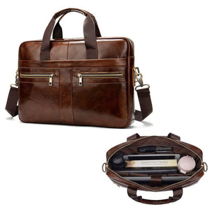 Thumbnail for Quorin Leather Briefcase - Moderno Collections