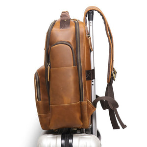 Thumbnail for Retro Riverstone Travel Leather Backpack - Moderno Collections