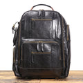 Retro Riverstone Travel Leather Backpack