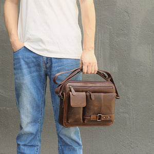 Thumbnail for RetroFlex Genuine Leather Messenger Bag - Moderno Collections