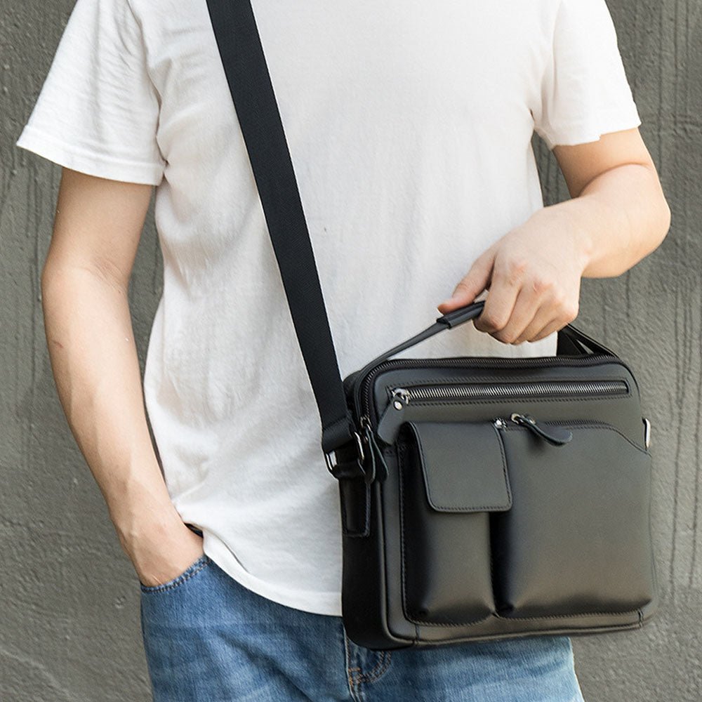 RetroFlex Genuine Leather Messenger Bag - Moderno Collections