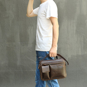 Thumbnail for RetroFlex Genuine Leather Messenger Bag - Moderno Collections