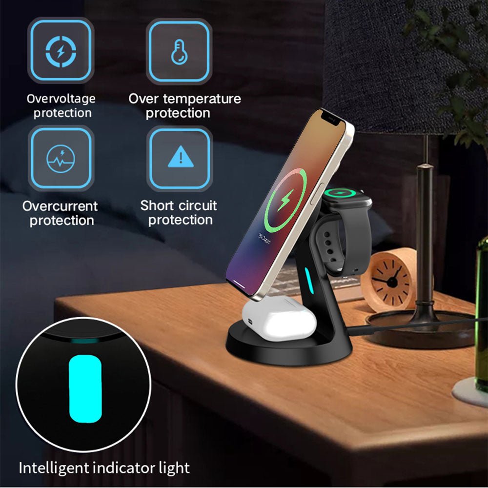 SnapStack 3-in-1 MagSafe Wireless Charger - Moderno Collections