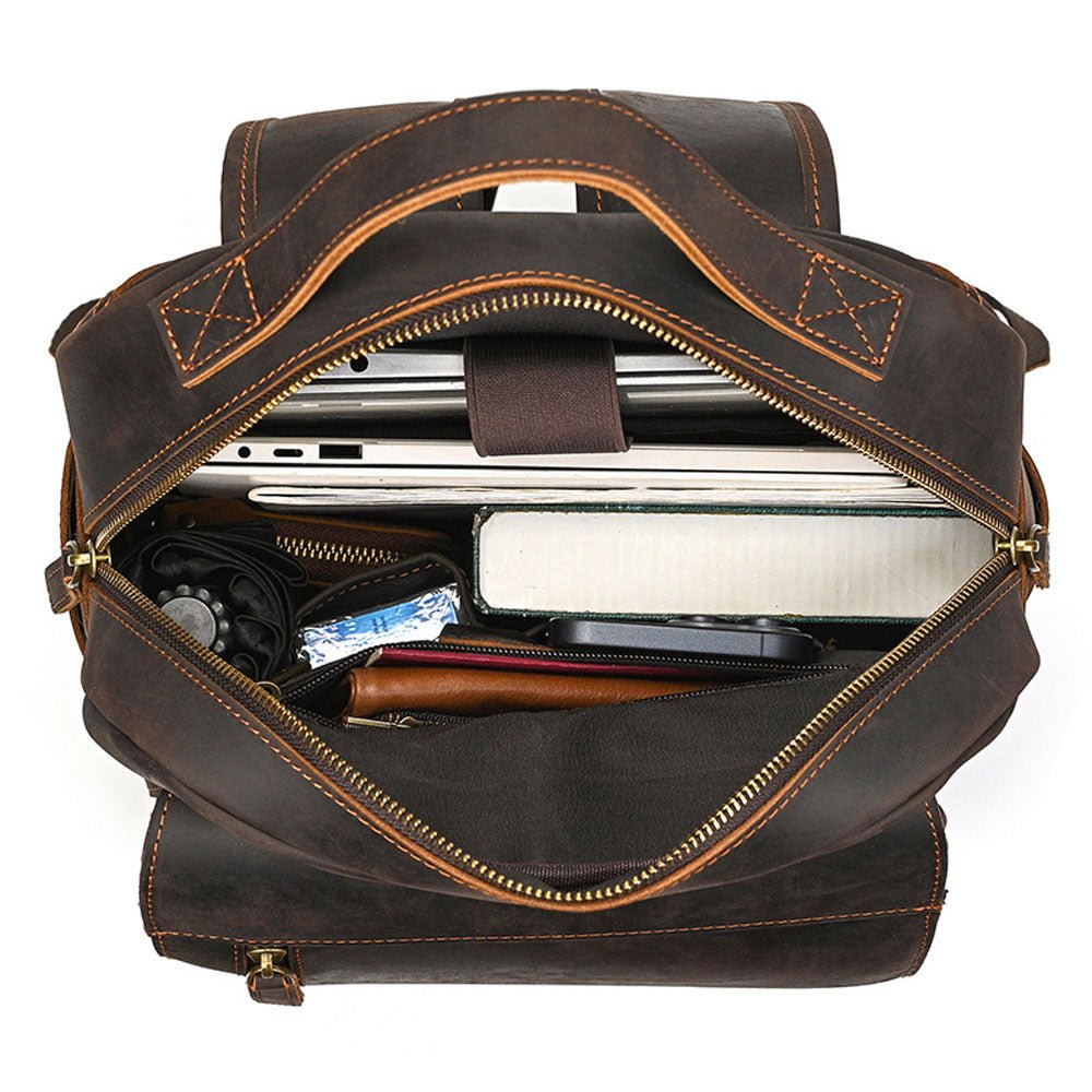 Statesman Leather Travel Backpack - Moderno Collections