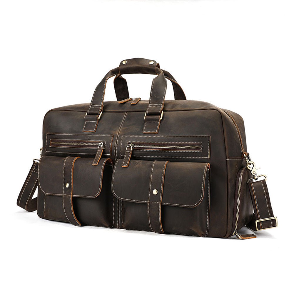 Zypheron Leather Duffel Bag - Moderno Collections