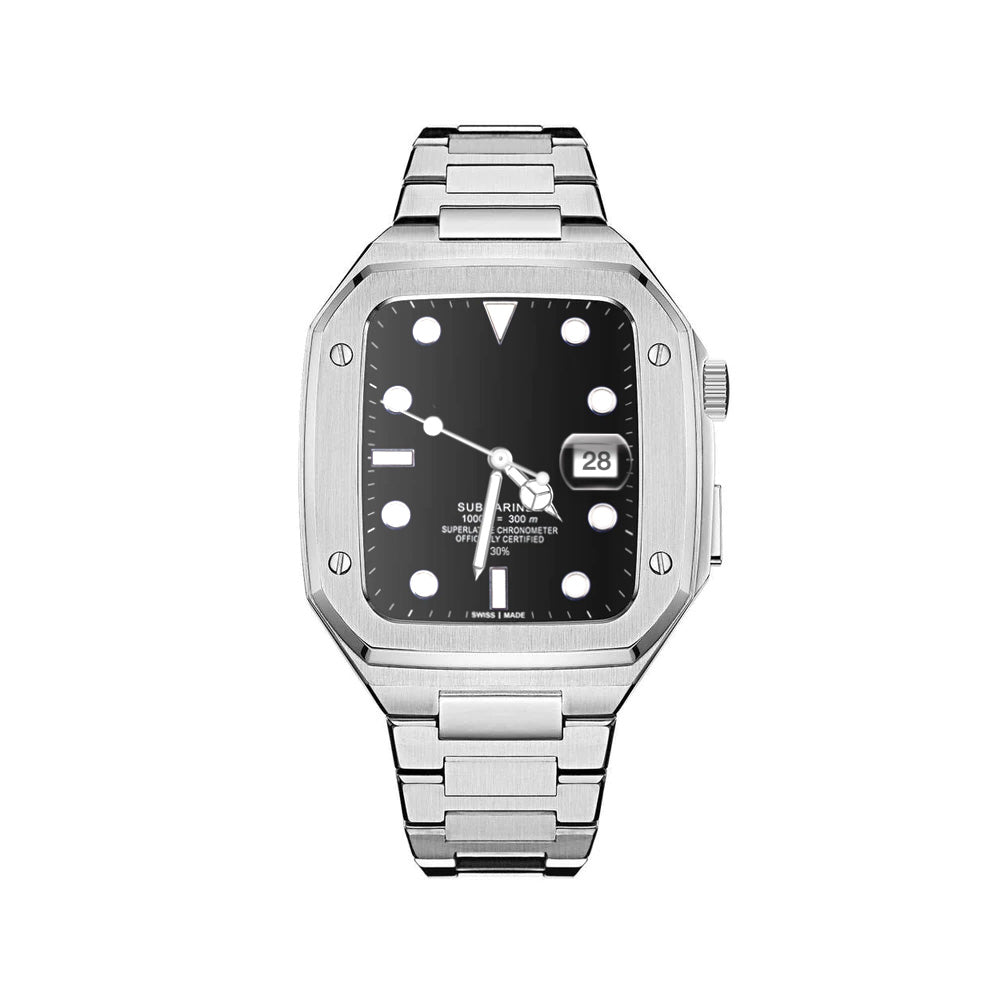 Elegance Pro: Stainless Steel Case Apple Watchband - Moderno Collections