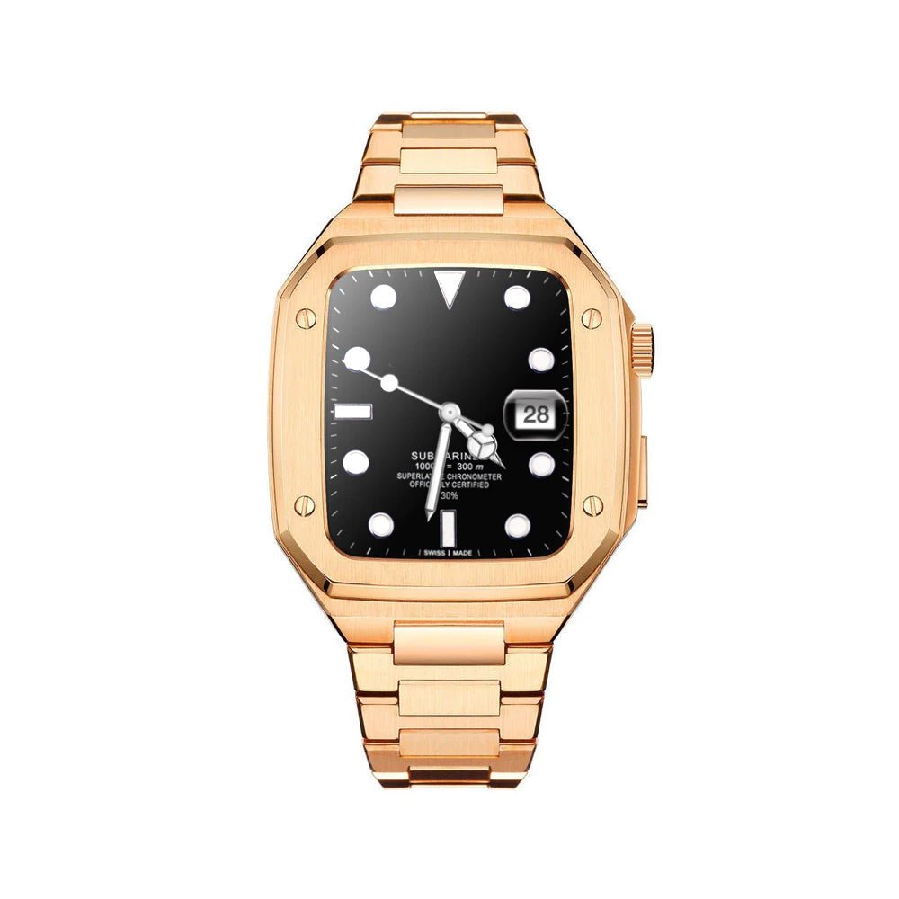 Elegance Pro: Stainless Steel Case Apple Watchband - Moderno Collections