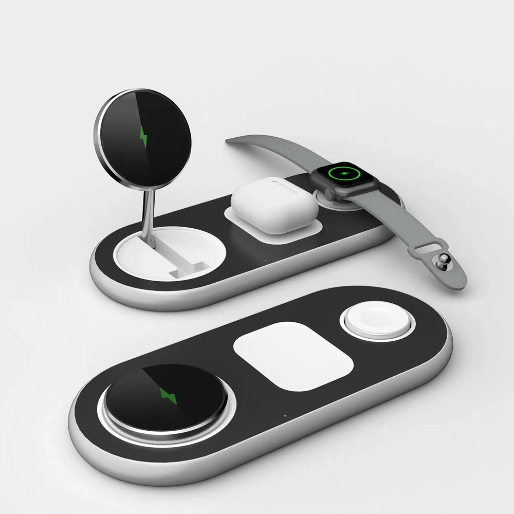 FlexiCharge: 3-in-1 Wireless Power Station - Moderno Collections