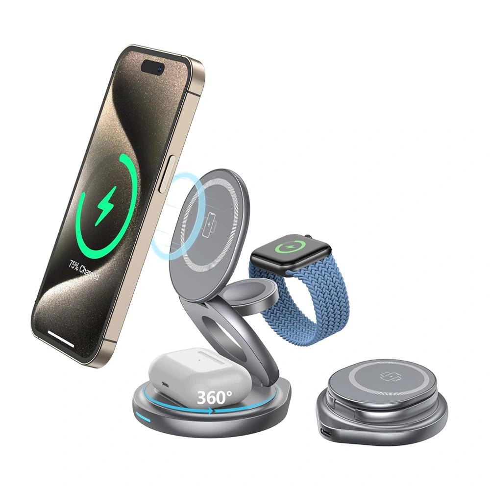 MagFlex Trio 3 in 1 Wireless Charging Station - Moderno Collections