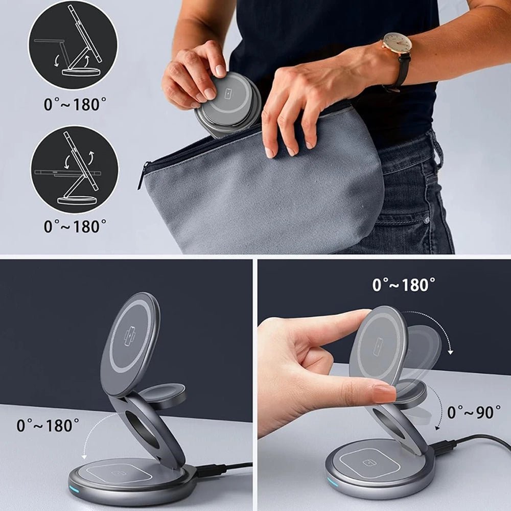 MagFlex Trio 3 in 1 Wireless Charging Station - Moderno Collections