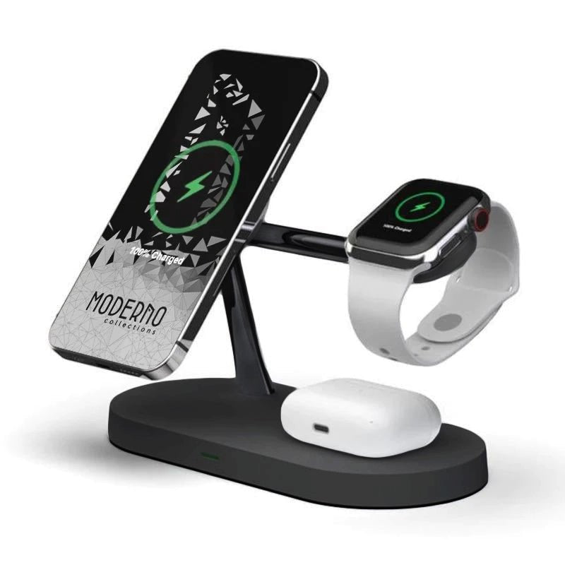 Premium MagSafe 3 in 1 Fast Wireless Charging Stand - Moderno Collections