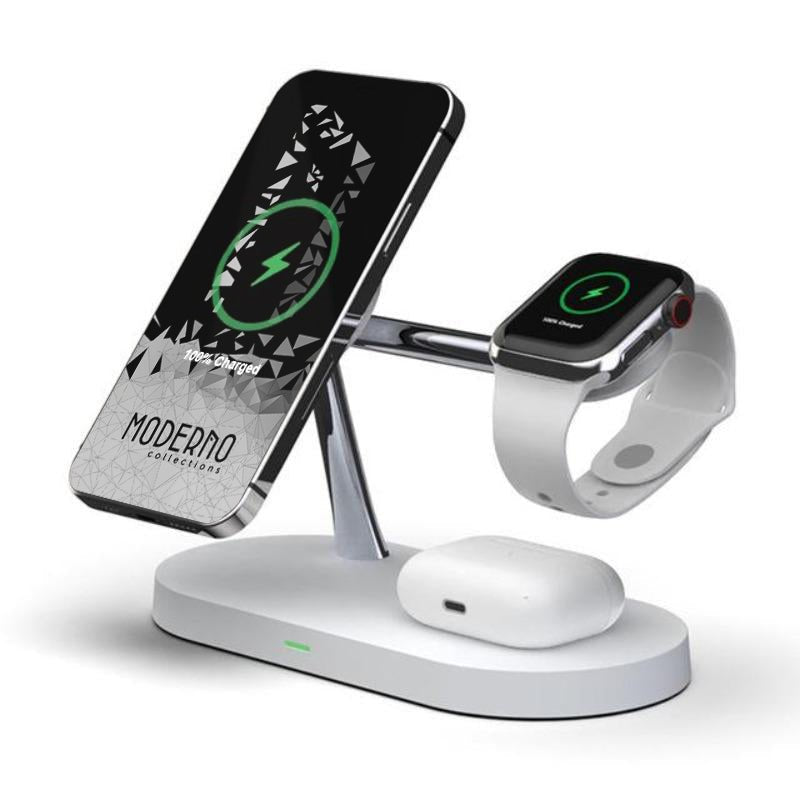 Premium MagSafe 3 in 1 Fast Wireless Charging Stand - Moderno Collections